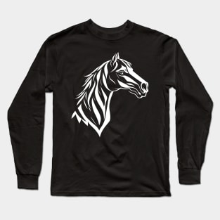 Horse Head Long Sleeve T-Shirt